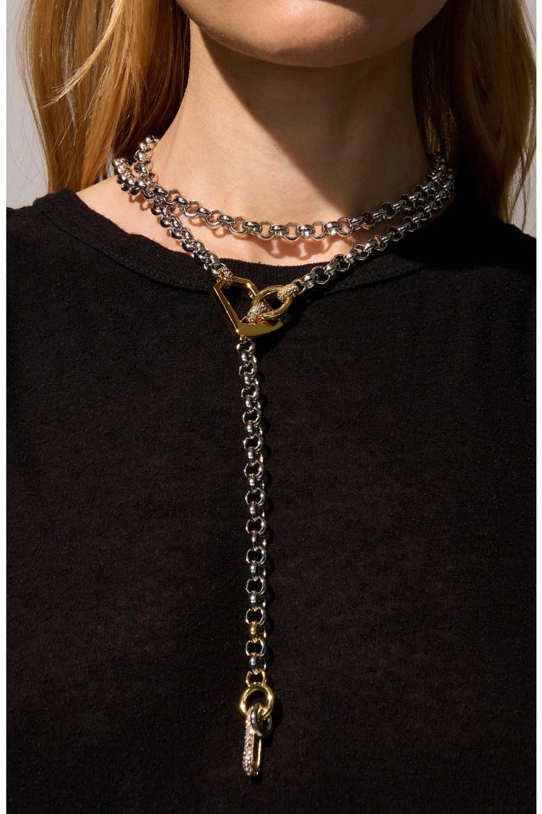 Juno Necklace, Alternate, color, GOLD/ CRYSTAL