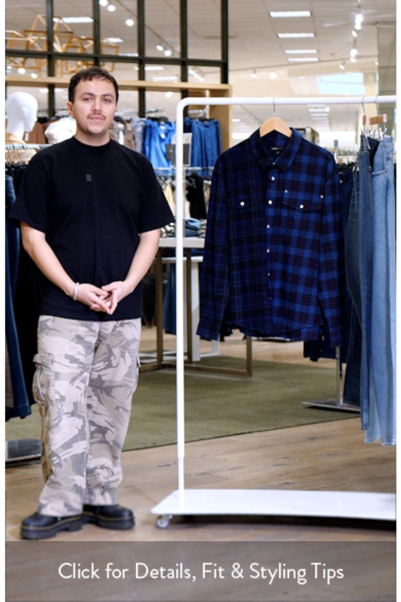Dual Logo Plaid Long Sleeve Button-Up Shirt video