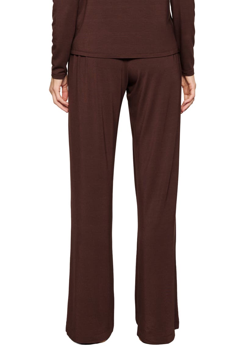 Gisele Stretch Modal Pajama Pants, Alternate, color, CHOCOLATE