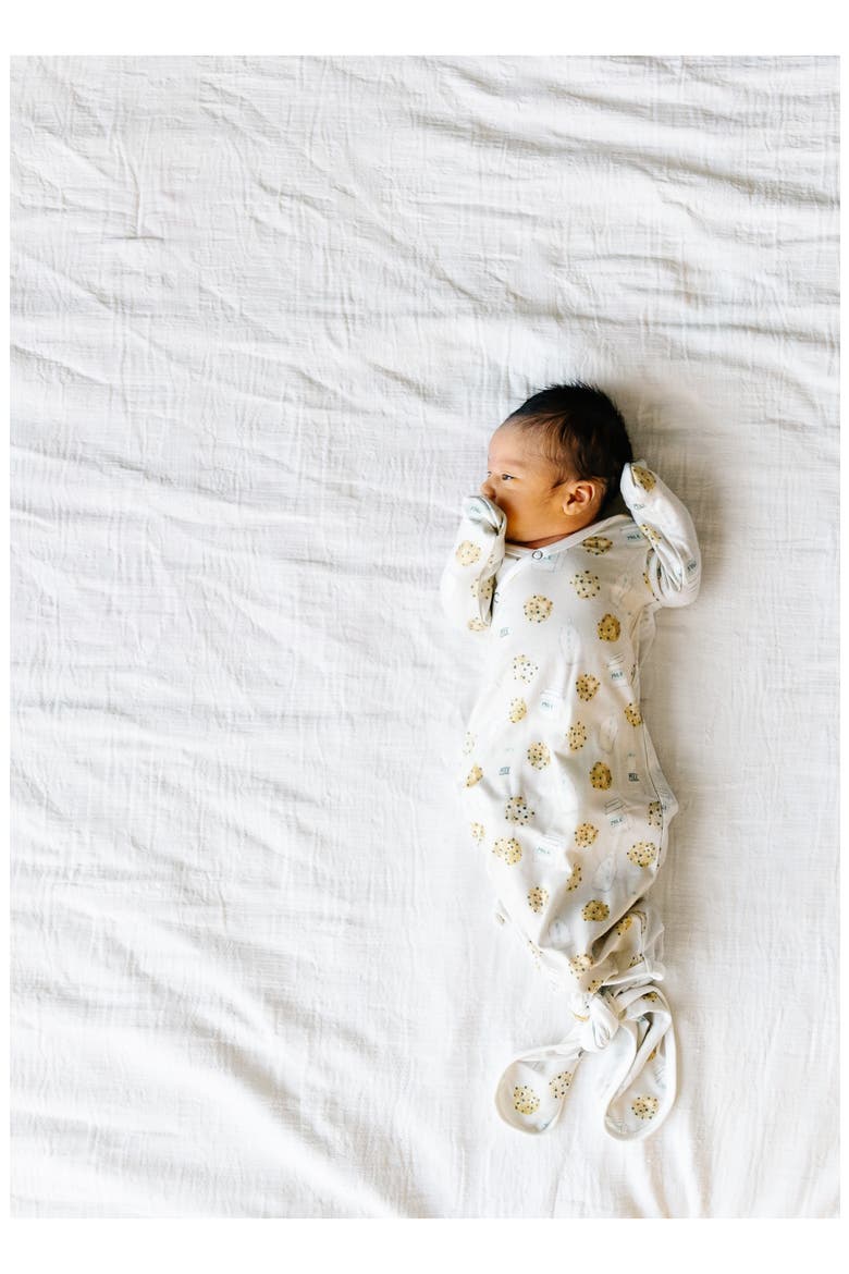 Newborn Knotted Gown, Alternate, color, CHIP