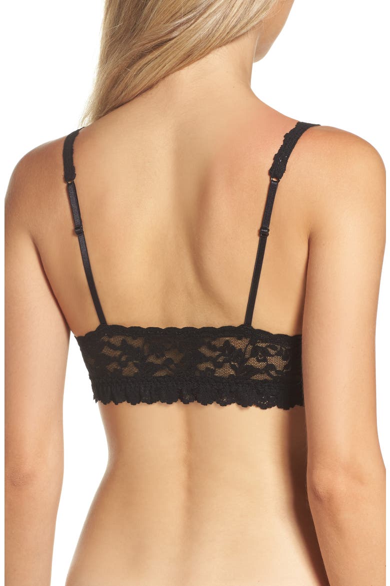 'Retro' Bralette, Alternate, color, BLACK