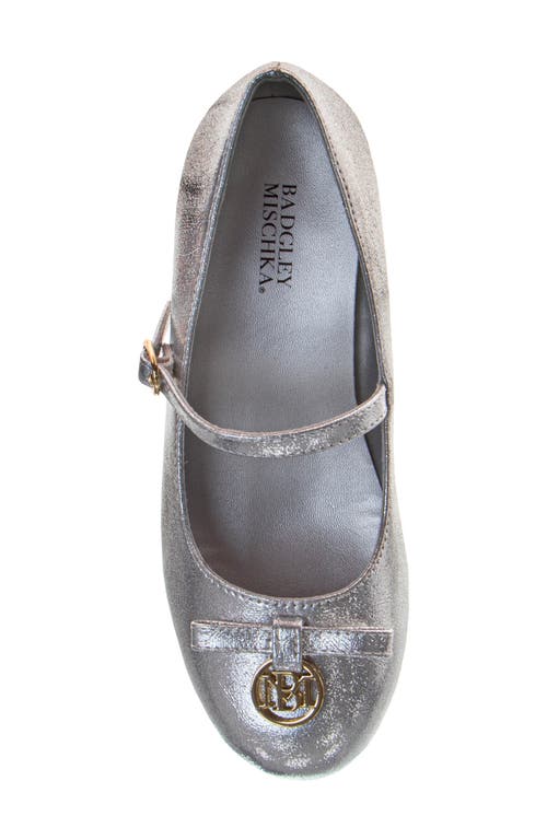 Badgley Mischka Collection Kids' Mary Jane Pump In Silver