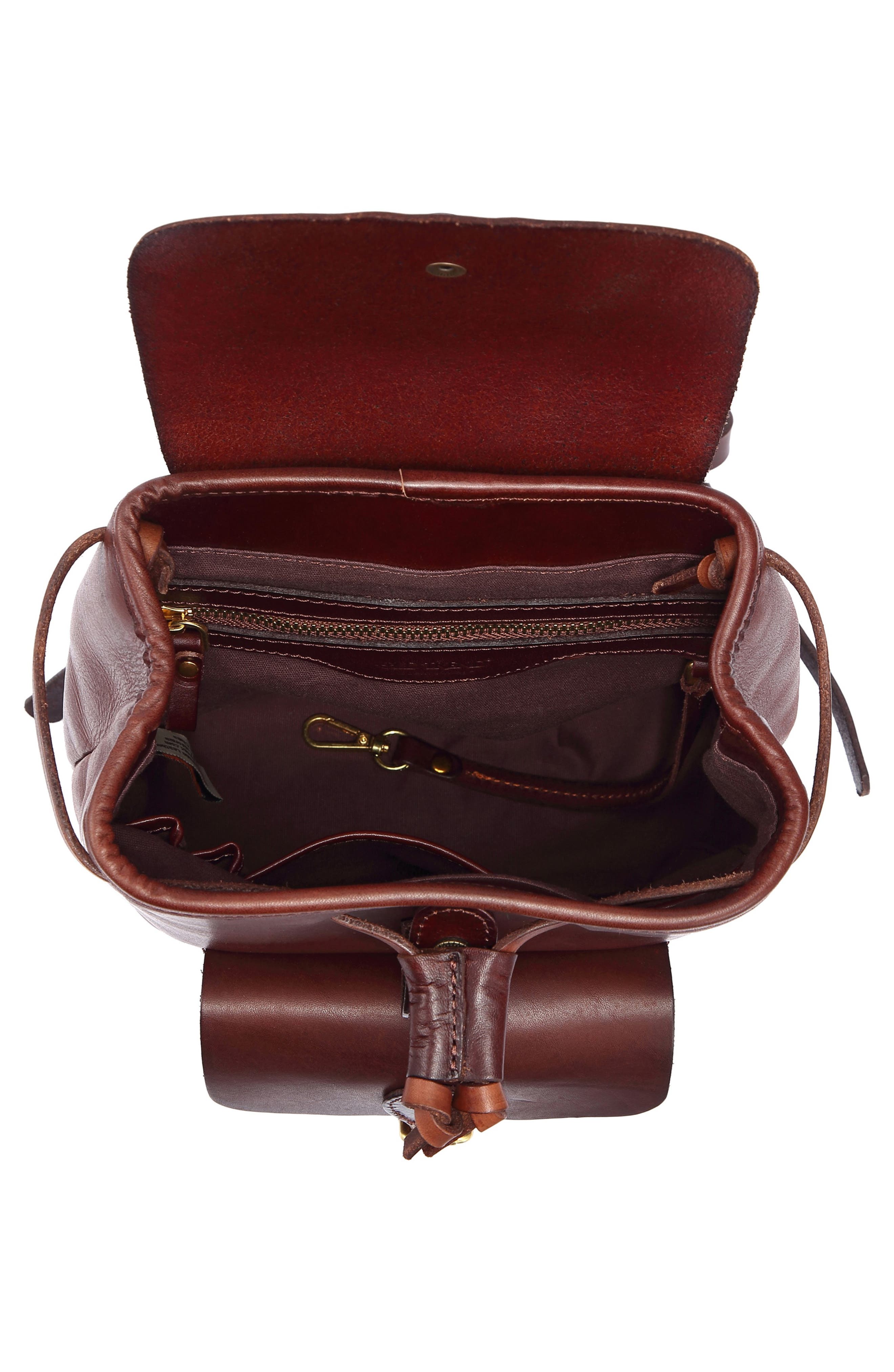 OLD TREND Isla Small Leather Backpack, Alternate, color, Brown