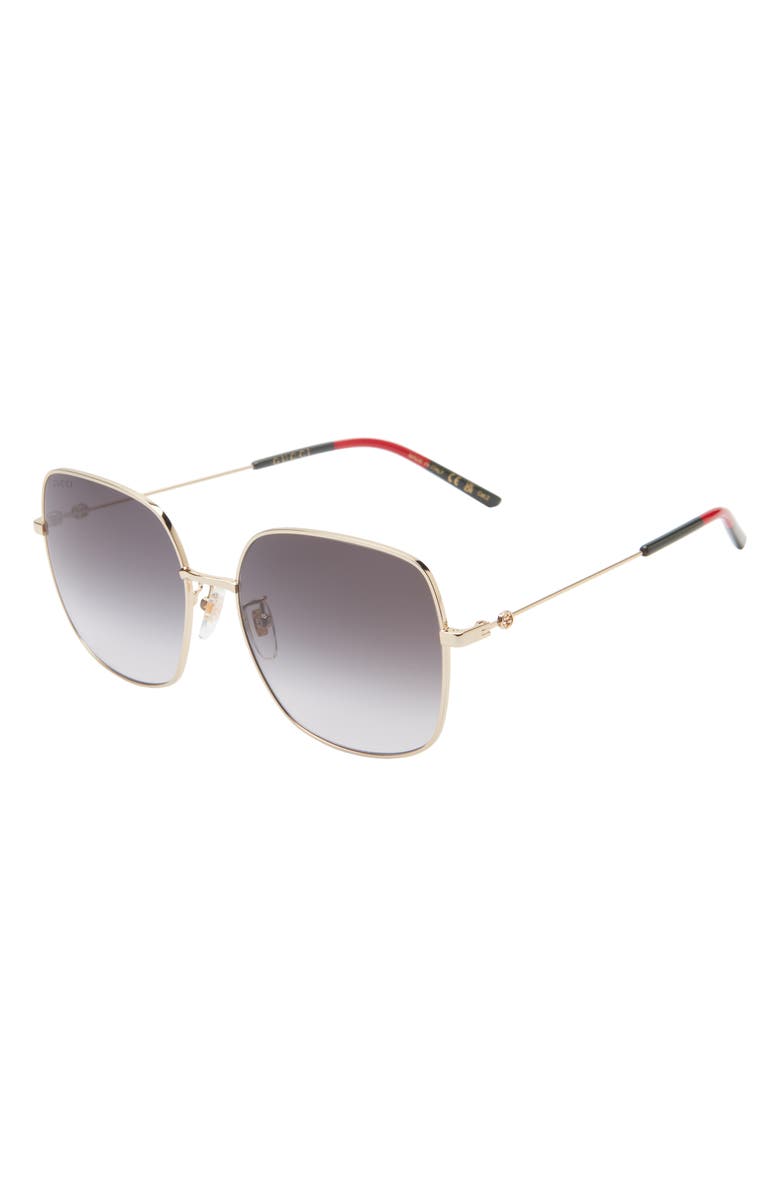 Gucci 59mm Square Sunglasses, Alternate, color,