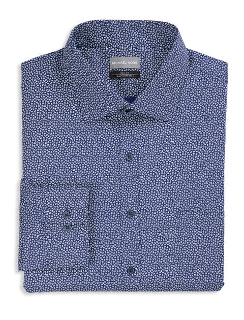 Big & Tall Abstract Patterned Performance Dress Shirt