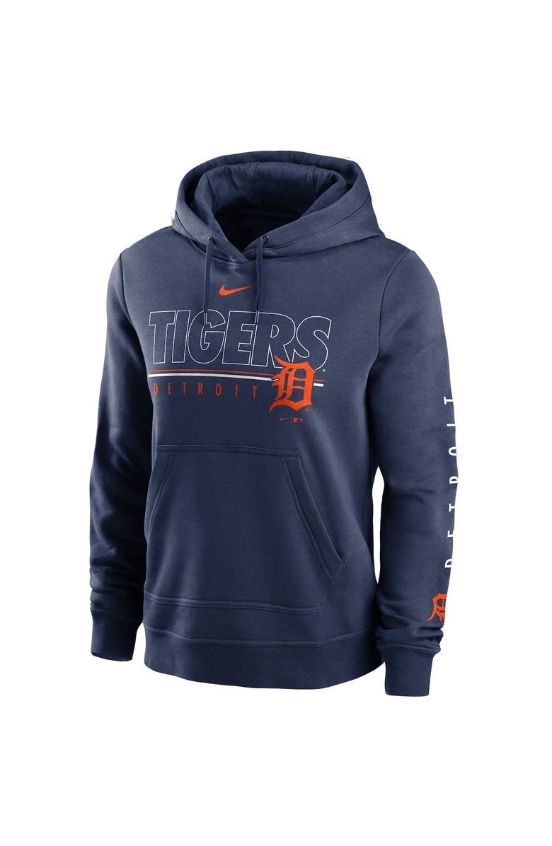 Nike Women's Nike Navy Detroit Tigers Team Outline Club Pullover Hoodie, Alternate, color, 