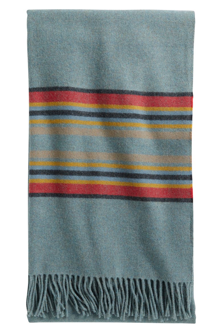 5th Avenue Throw Blanket, Main, color, GREEN HEATHER