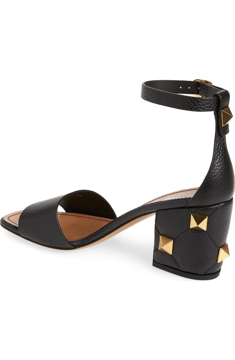 Valentino Garavani Roman Stud Block Heel Sandal, Alternate, color,