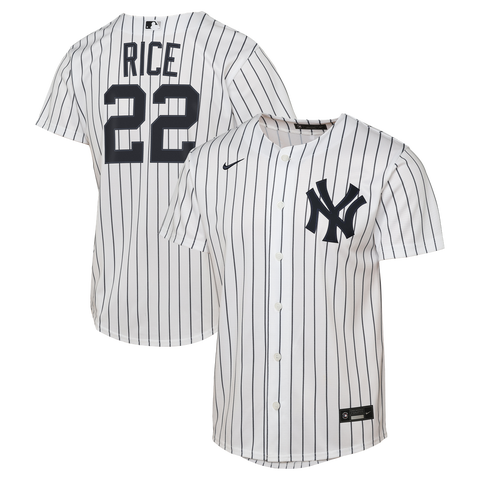Youth Nike Ben Rice White New York Yankees Home Replica Jersey