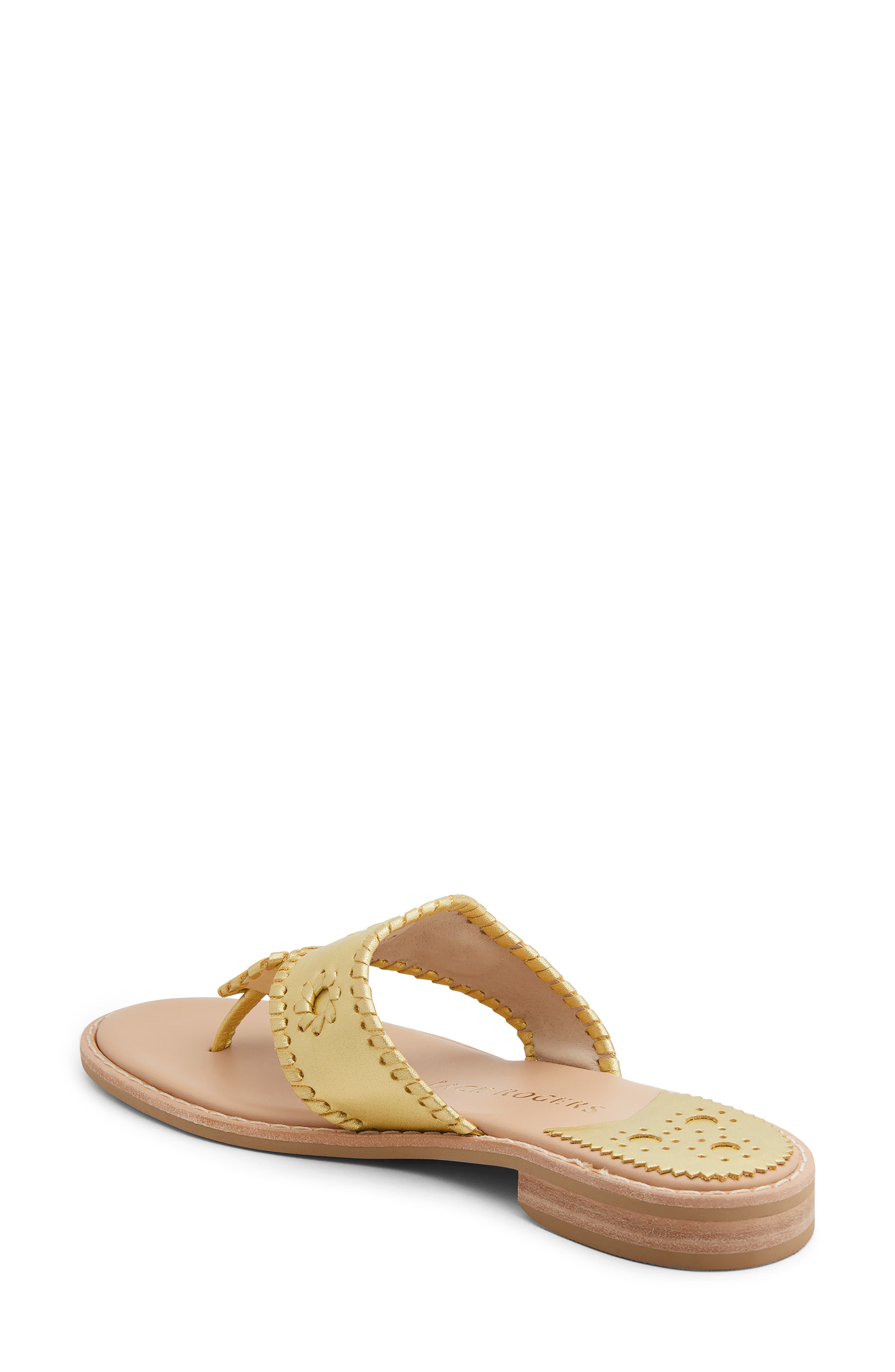 Jacks II Flip Flop, Alternate, color, GOLD/ GOLD