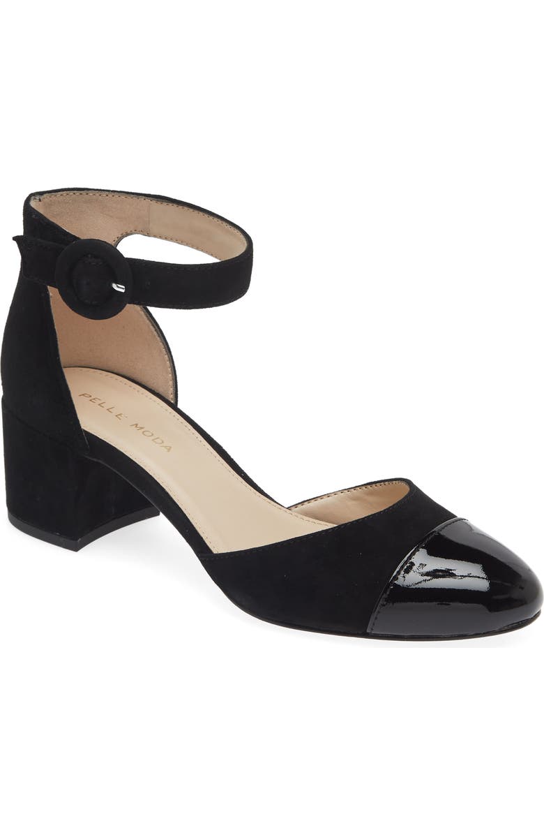 Pelle Moda Ummi Block Heel Pump, Main, color, Black