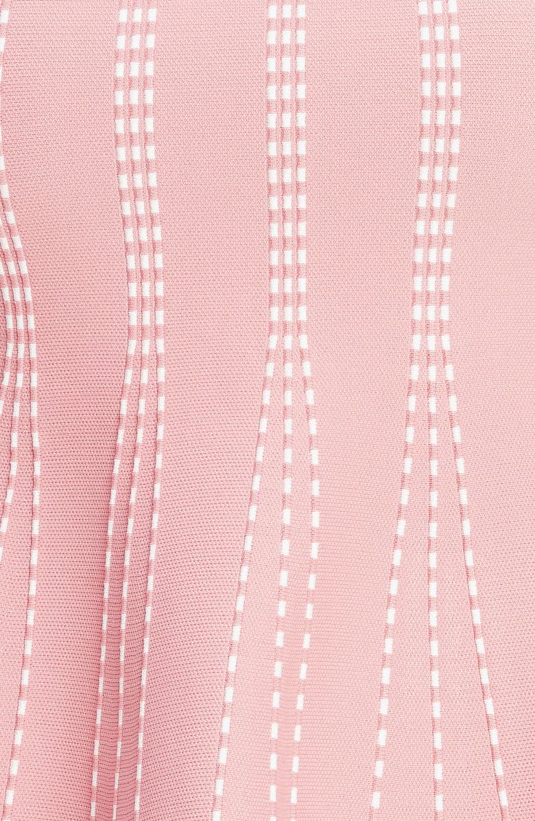 FLYING TOMATO Peplum Sweater Top, Alternate, color, Pink/ White