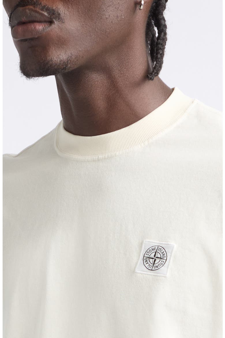 Logo Patch Cotton T-Shirt, Alternate, color, IVORY
