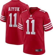 Nike Men's Nike Brandon Aiyuk Scarlet San Francisco 49ers Team Player Game Jersey