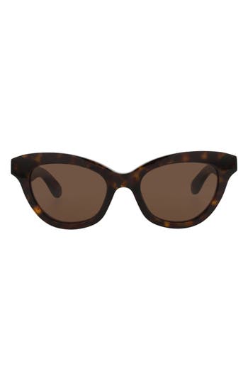 Alexander Mcqueen Mcqueen 51mm Cat Eye Sunglasses In Brown