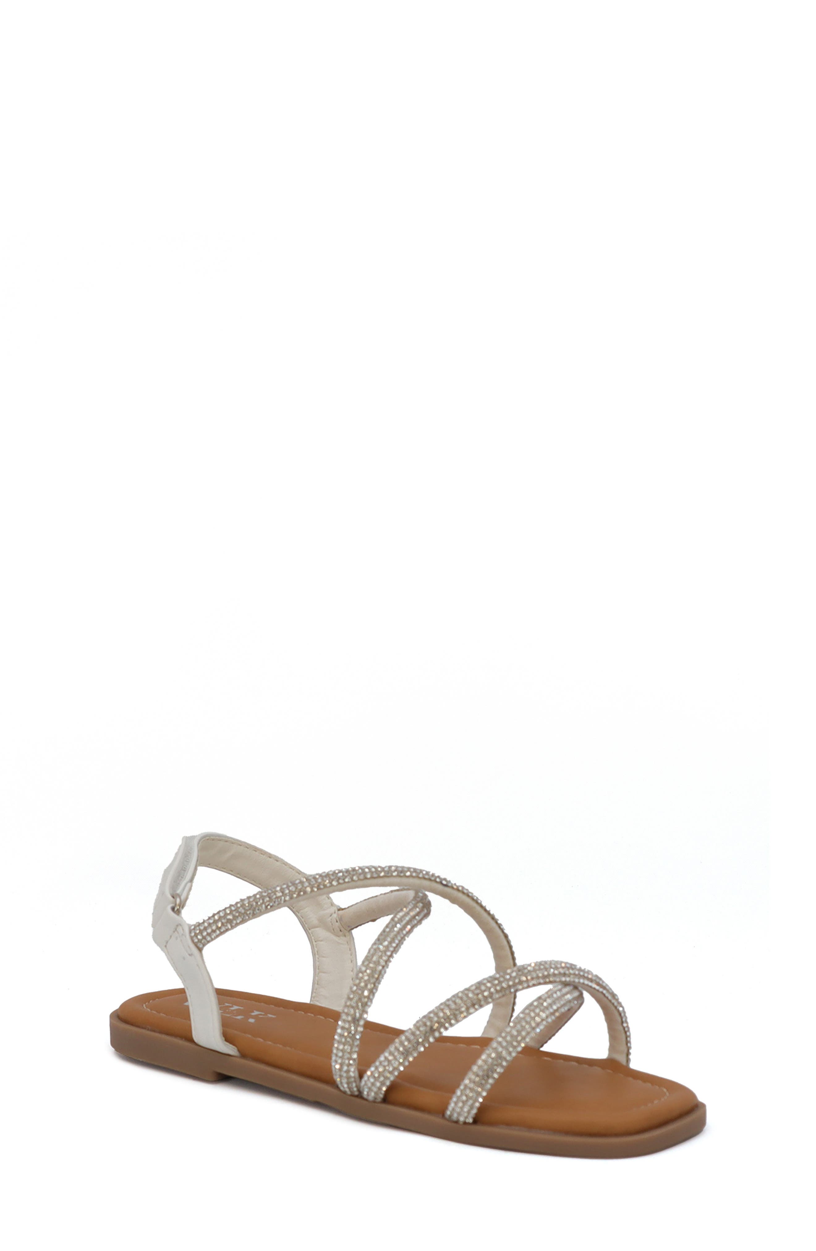 YOKI Kids' Pamela Crystal Embellished Sandal, Main, color, 