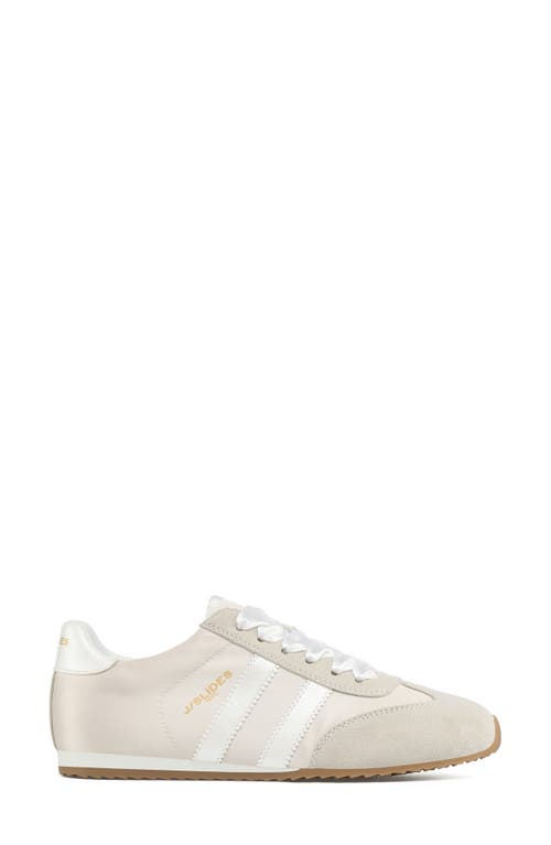 Jslides Low Top Sneaker In White/silver
