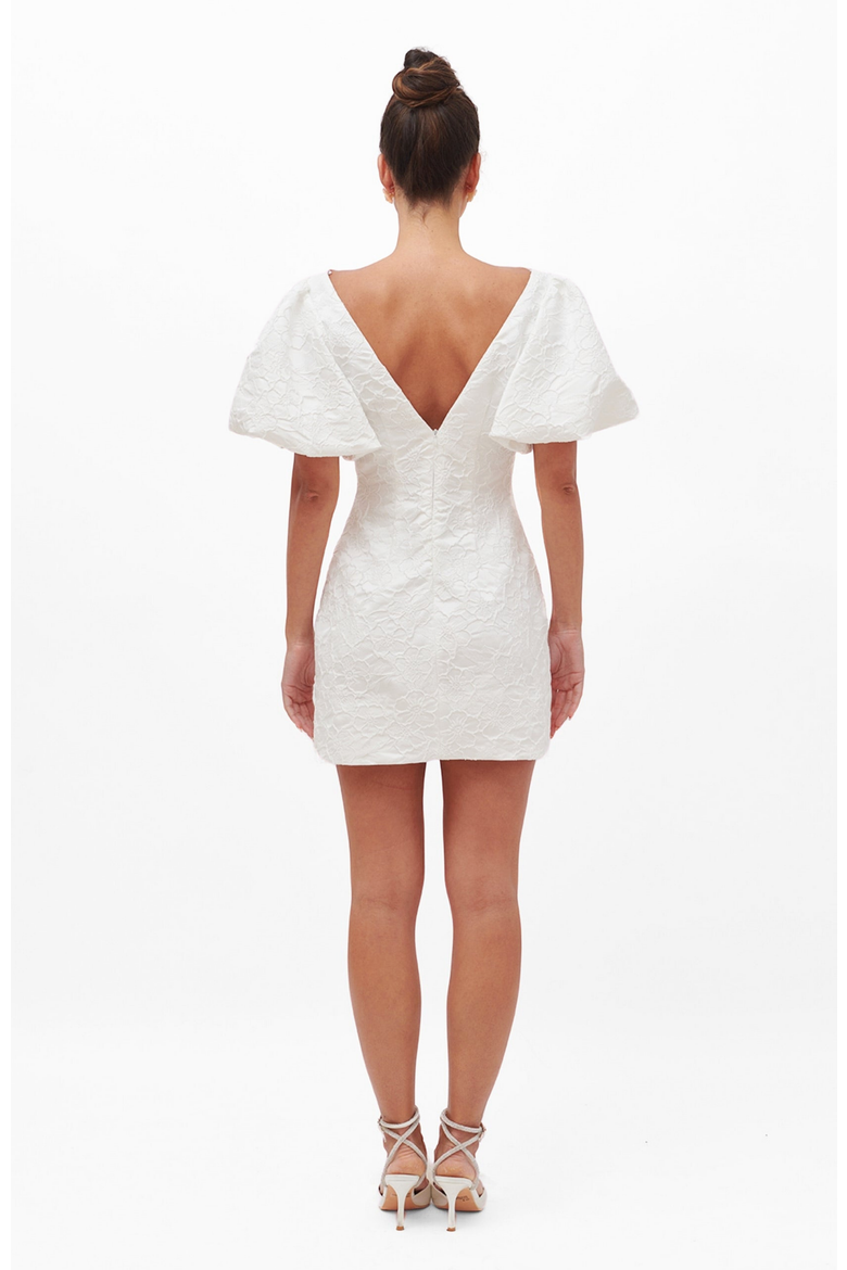 Kenza Dress, Alternate, color, Ecru
