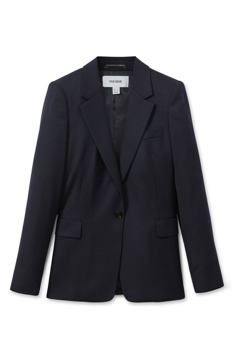 Reiss Hallie Wool Blend Blazer, Alternate, color, Navy