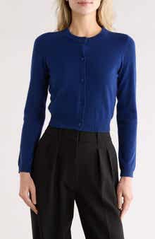 Alice + Olivia Dollie Crop Cashmere Blend Cardigan