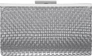 Nina Lena Woven Frame Clutch