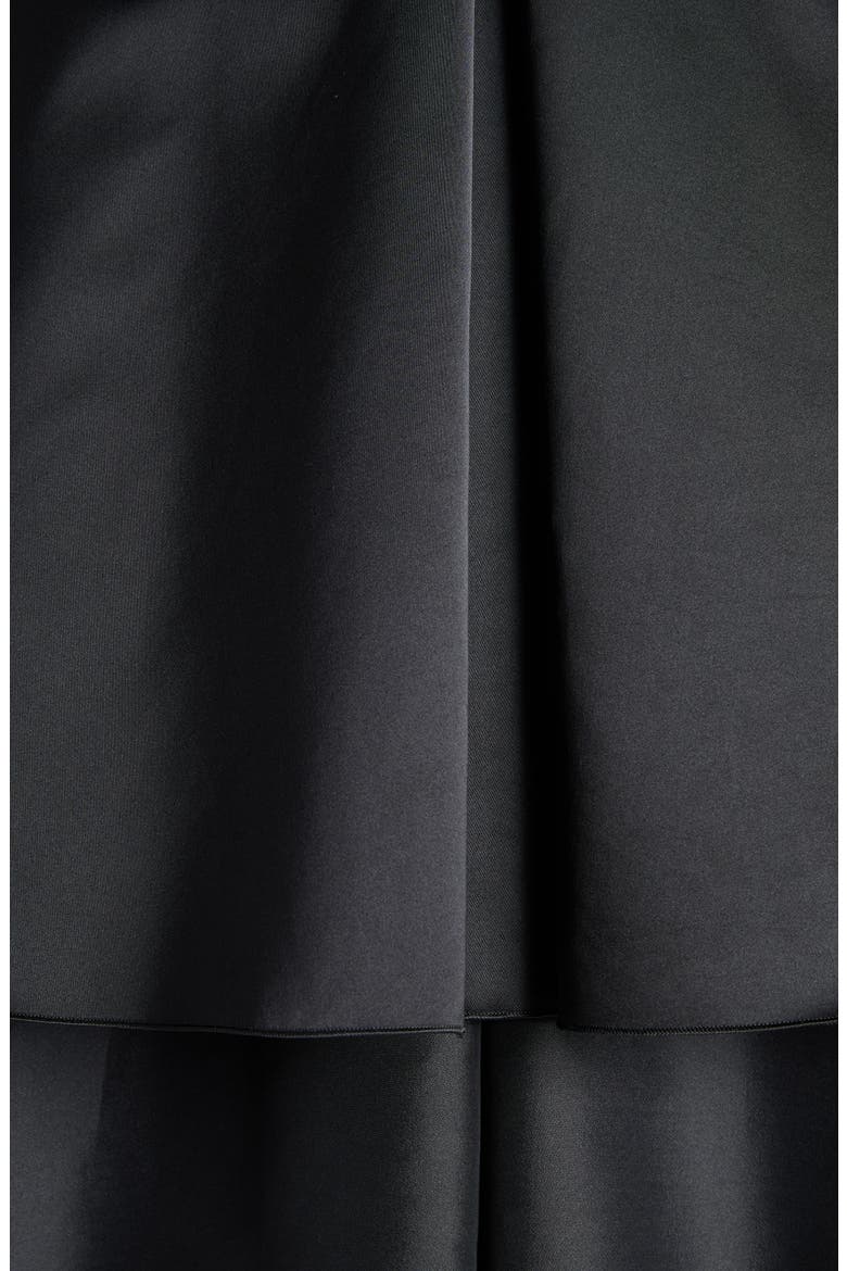Layered Taffeta Minidress, Alternate, color, BLACK