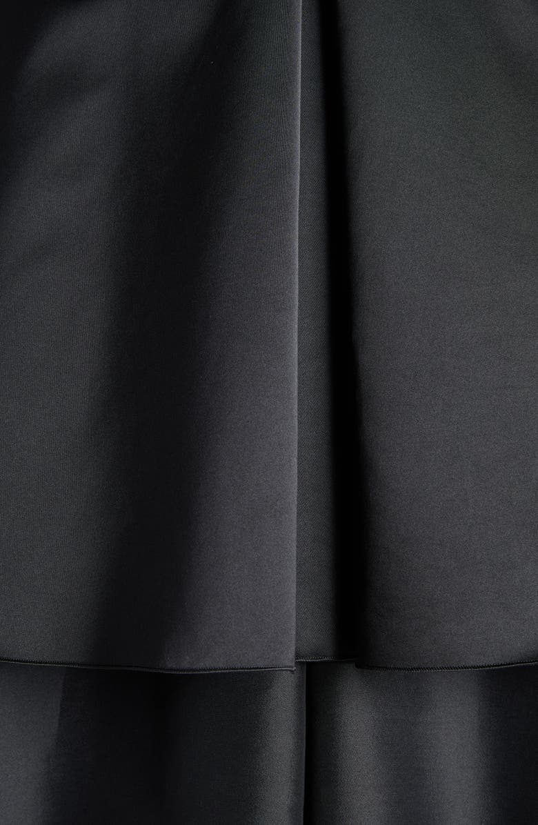 McQueen Layered Taffeta Minidress, Alternate, color, Black