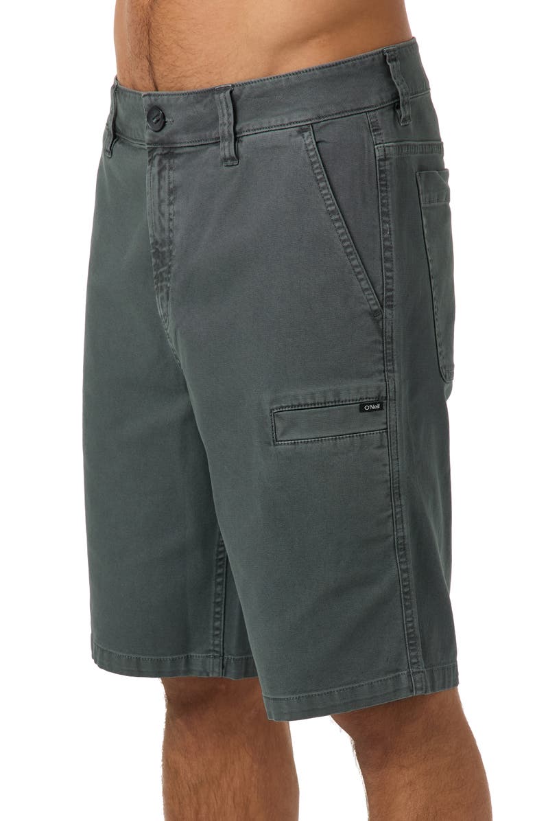 O'Neill OG Dockside Utility Stretch Canvas Shorts, Alternate, color, Dark Shadow
