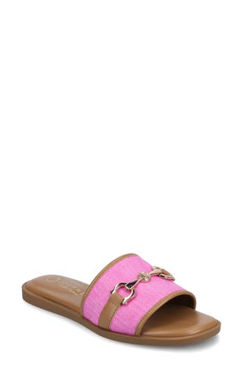 Journee Collection Prisilla Slide Sandal In Pink