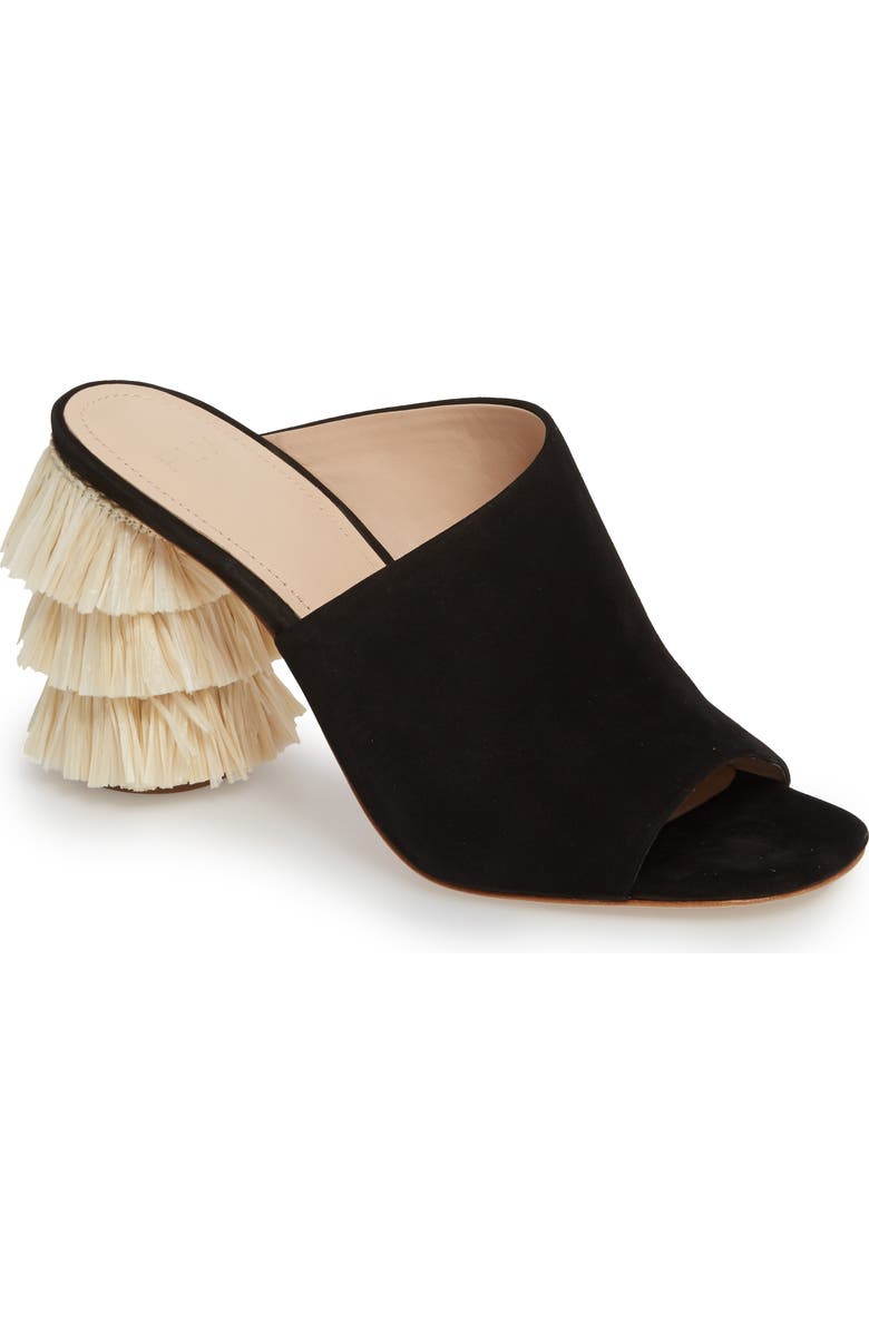Pour la Victoire Hettie Tassel Heel Mule, Main, color,