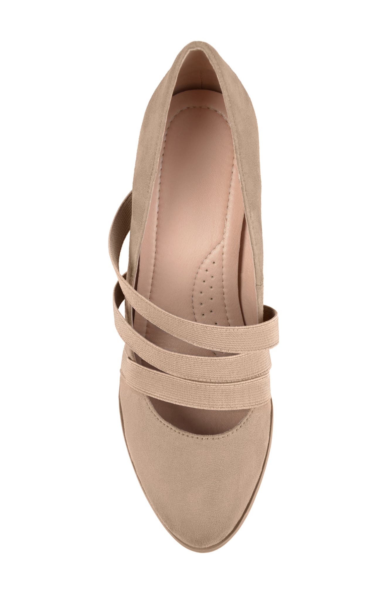 Journee Collection Journee Collectoin Loren Block Heel Pump - Wide Width, Alternate, color, Taupe