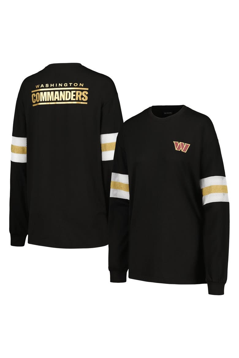 Women's The Wild Collective Black Washington Commanders Long Sleeve T-Shirt, Main, color, Black