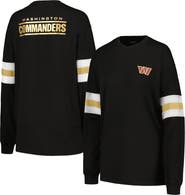 THE WILD COLLECTIVE Women's The Wild Collective Black Washington Commanders Long Sleeve T-Shirt