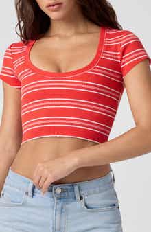 Florence by Mills Softie Rib Short Sleeve Crop Top