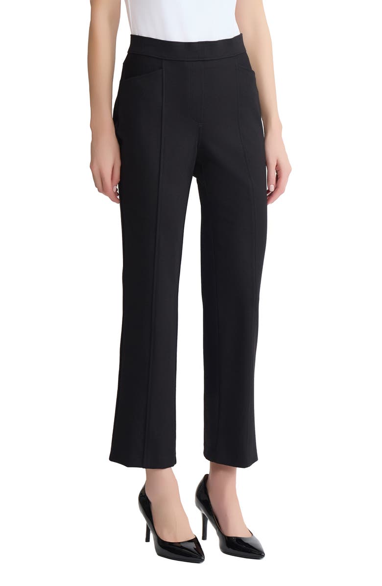 Jones New York Pintuck Pull-On Straight Leg Ankle Pants, Alternate, color, 
