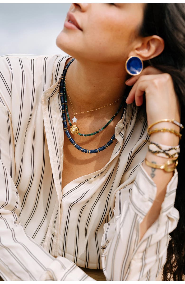 Noonday Collection Halo Earrings, Deep Indigo, Alternate, color, Navy