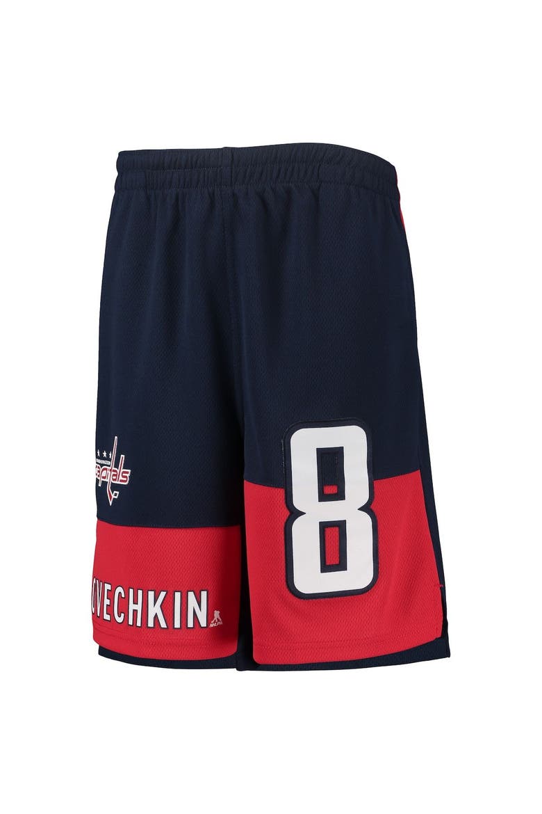 Youth Alexander Ovechkin Navy Washington Capitals Pandemonium Name & Number Shorts, Alternate, color, Navy