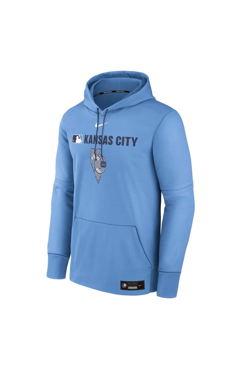 Nike Men's Nike  Light Blue Kansas City Royals Authentic Collection City Connect Therma Pullover Hoodie, Alternate, color, Light Blue