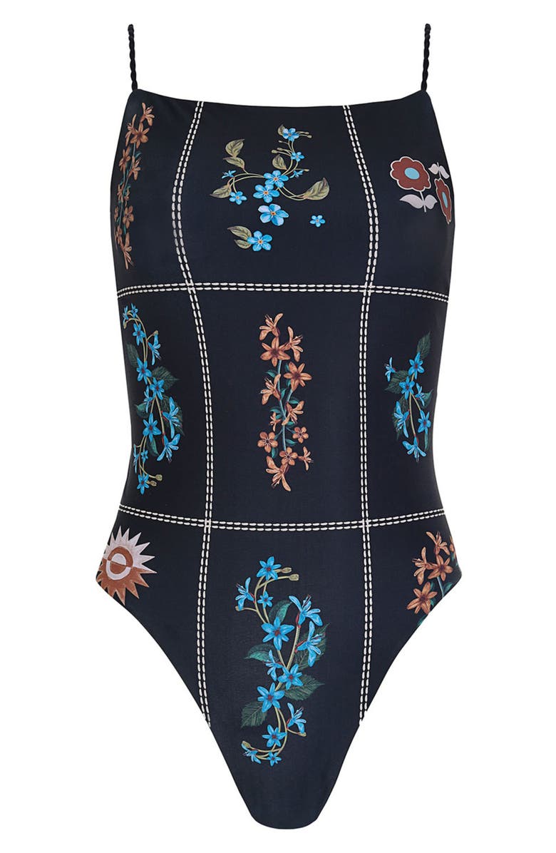 Agua Bendita Kali Reversible One-Piece Swimsuit, Alternate, color, Multicolor