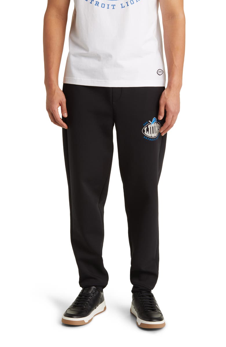 BOSS x NFL Cotton Blend Joggers, Main, color, Detroit Lions Black
