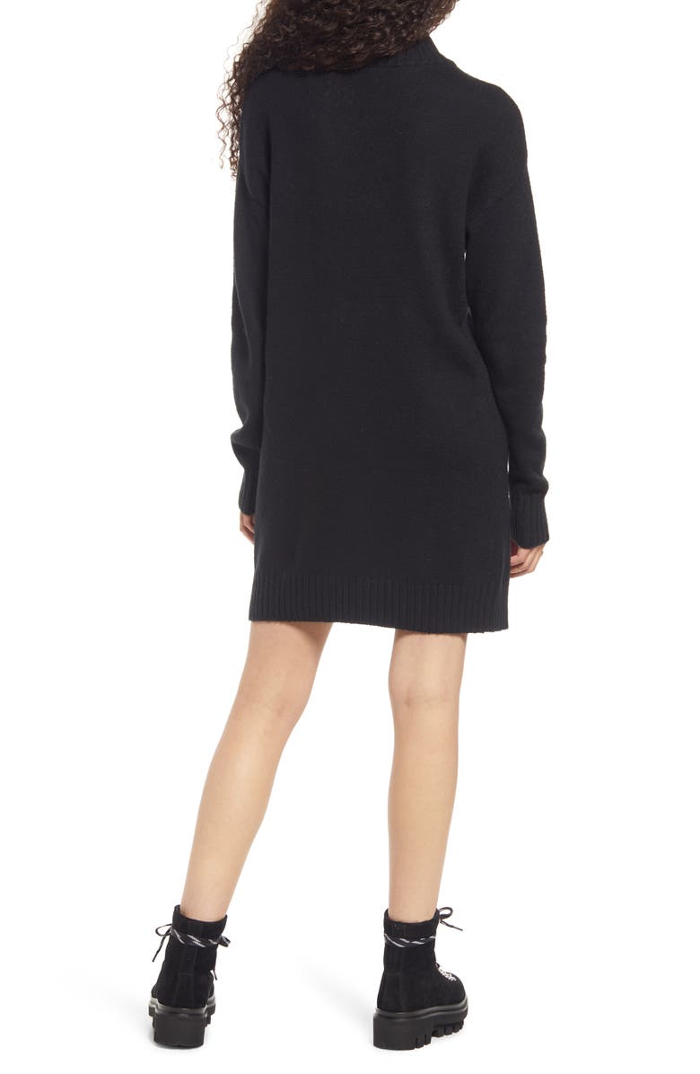 BP. Easy Crewneck Long Sleeve Sweater Dress, Alternate, color,