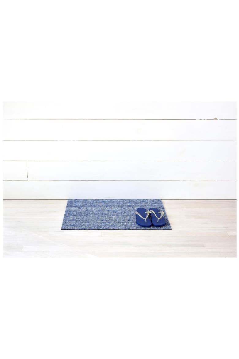 Heathered Indoor/Outdoor Utility Mat, Alternate, color, CORNFLOWER