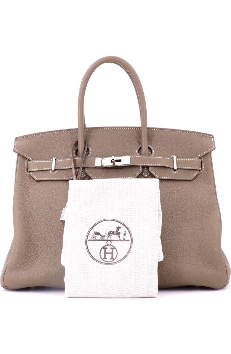 Pre-Owned Hermes Birkin Handbag Grey Togo with Palladium Hardware 35, Alternate, color,