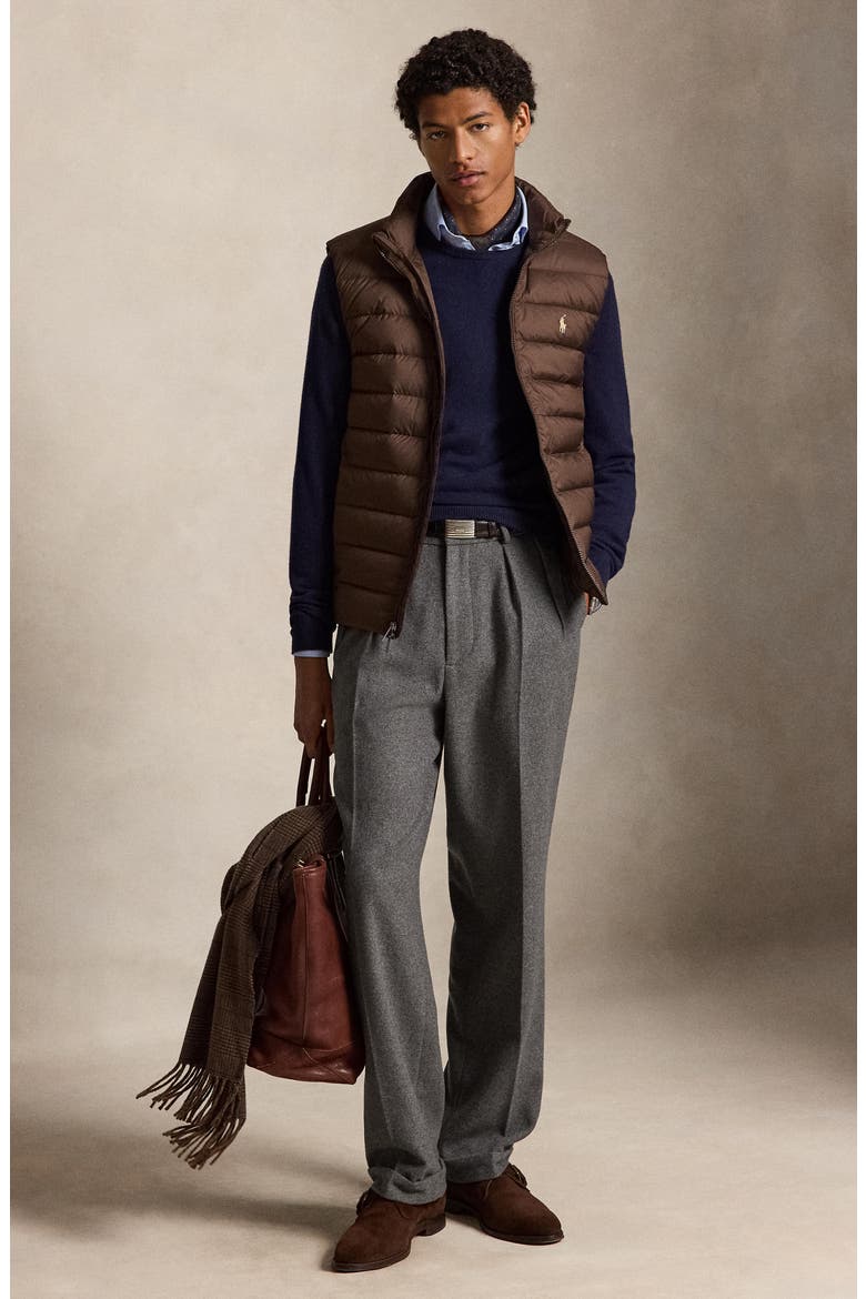 The Colden Water Repellent Packable Down Vest, Alternate, color, NUTMEG BRWN