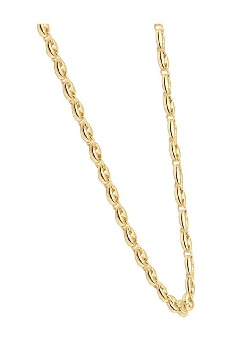 Bliss Diamond 14k Gold Mariner Women's 24" Chain Necklace 22 Grams 7mm Thick, Alternate, color, 14K Yellow Gold