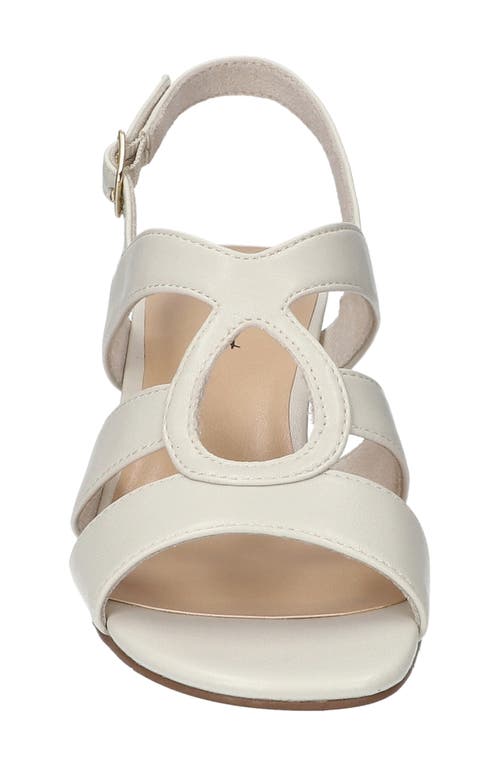 Easy Street Zella Slingback Sandal In Bone