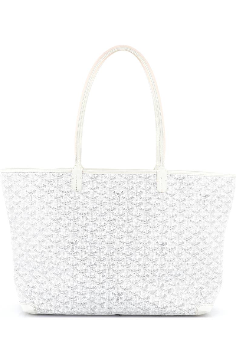 Pre-Owned Goyard Artois Tote Coated Canvas GM, Main, color, White