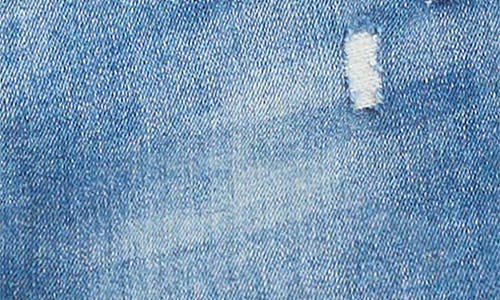 Tractr Kids' Brittany Distressed Frayed Hem Denim Shorts In Indigo
