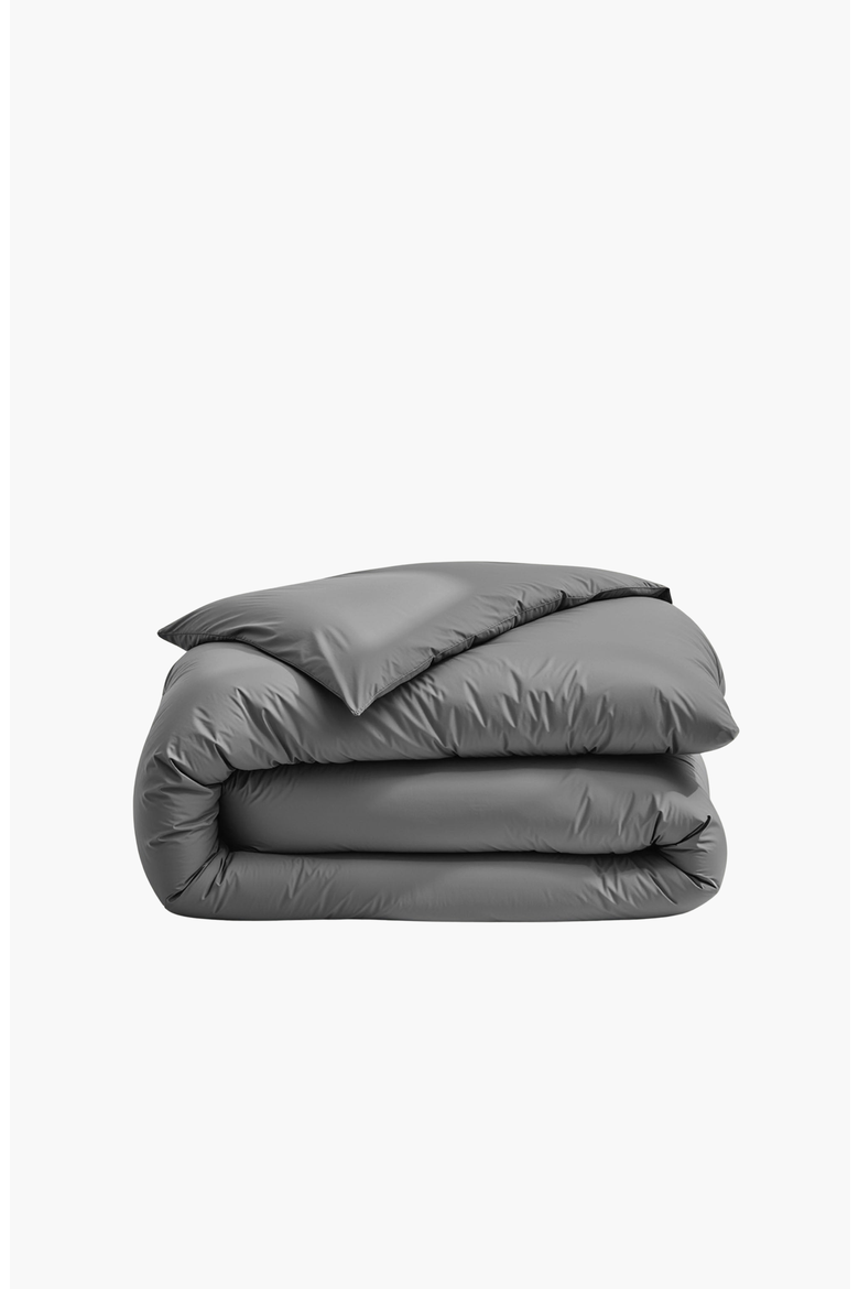 Luxe Australian Sateen Duvet Cover, Main, color, Charcoal