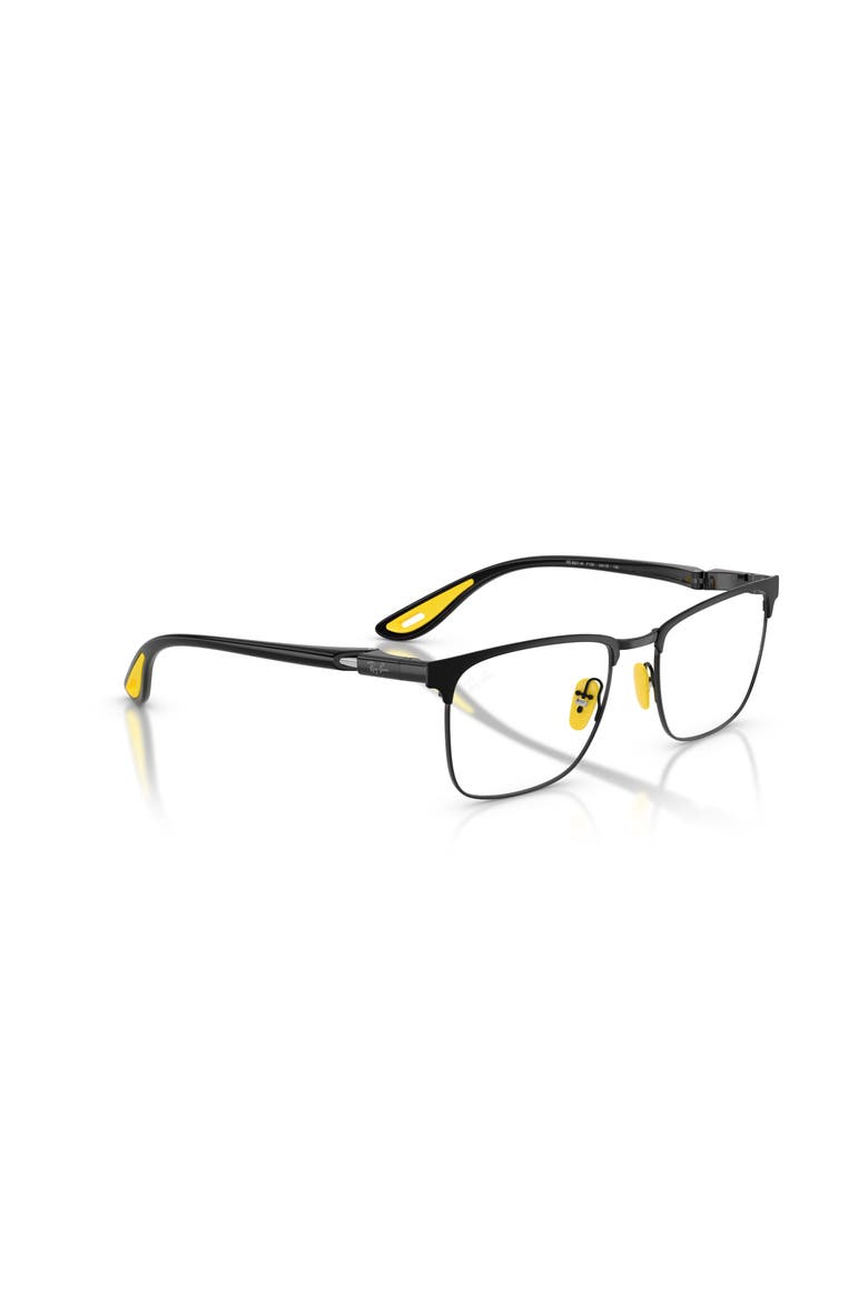 54mm Square optical glasses, Alternate, color, Black
